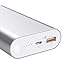 AUKEY 10050mAh Portable Charger with Qualcomm Quick Charge 3.0 for Samsung Galaxy S8/S8+, LG G5/G6, HTC 10 and More - Silver