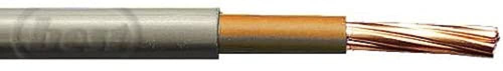 Merriway BH01490 Meter Tails with Brown Inner 6181Y 25.0mm Grey, 3 Metres (9 feet)