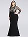 Ever-Pretty Women's Plus Size See-Through Floral Lace Floor-Length Mermaid Dress 07771