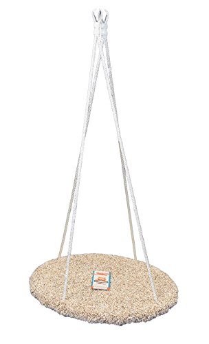 Platform Swing (Round)- Special Need Therapy Use - Hand-Crafted from 100% Baltic Birch - Carpeted - 29