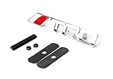 GOOACC3D Metal Silver TRD Fit For Toyota Front Grill Grille Badge Logo Emblem