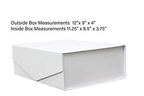 Cohaja-Matte-White-Gift-Box-with-Lid-3-Pack-12-x-9-x-4-Inch-Magnetic-Closure-Multiple-use-Decorative-Gift-or-Storage-Boxes-for-Bridesmaid-Proposals-Favors-Weddings-Office-and-More