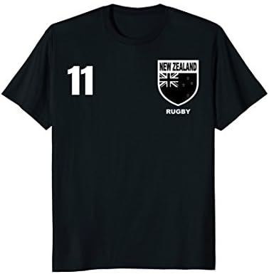 Mens New Zealand Rugby T-Shirt XL Black