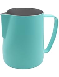 Dianoo Stainless Steel Frothing Pitcher Jug Steaming Pitcher Suitable For Coffee, Latte And Frothing Milk 600ml Blue