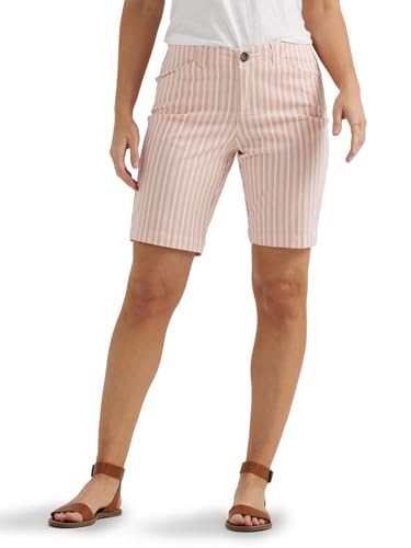 Lee Women's Legendary 9" Chino Bermuda Short, Bud Stripe, 8
