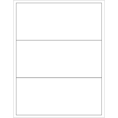 Tape Logic8' x 3 1/2' White Shipping Labels, for Laser & Inkjet Printers, Permanent Adhesive, 8 1/2' x 11' Sheet, 3 Labels Per Sheet, 100 Sheets