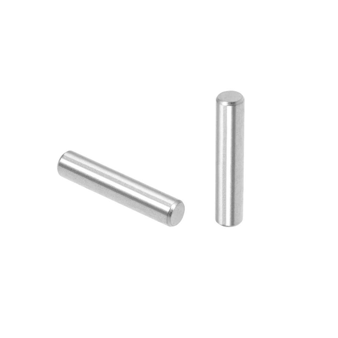 Unifizz 50Pcs 4 x 20mm Dowel Pin 304 Stainless Steel Shelf Pegs Support Shelves Silver Tone