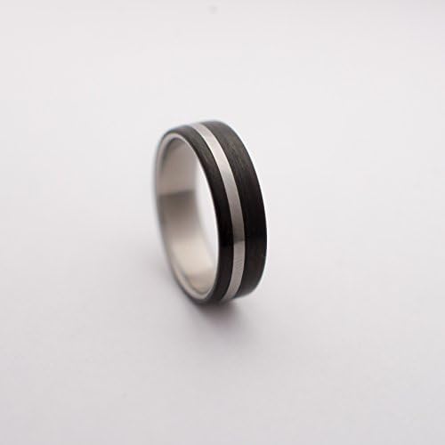 Titanium With Carbon Fiber off center titanium inlay