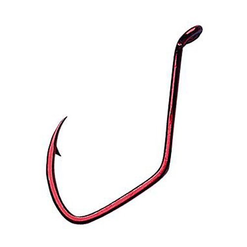 Matzuo Sickle Octopus Hook (Pack of 25), Red Chrome, 4/0
