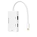 Swees 3-in-1 Mini DisplayPort (Mini DP) Thunderbolt to HDMI/VGA/DVI Adapter Cable Converter Full HD 1080p for Apple Mac Book MacBook Pro MacBook Air Mac Mini