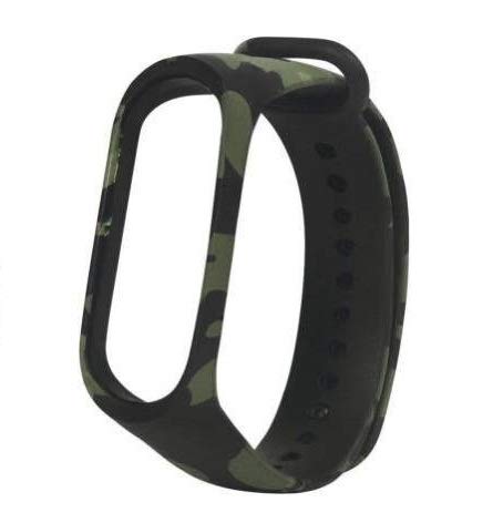 Datalact Strap for Xiaomi Mi Band 3 Strap & Mi Band 3-4 HRX Edition Strap Military Green Camouflage|Military Army Style