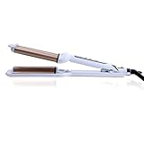 Hair Deep Waver,Temperature Adjustable LCD Display Tourmaline Ceramic Hair Styling Tool Hair Barrel Curler Curling Iron