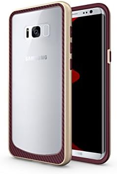 Galaxy S8 Plus Case, Yamesu Transparent Dual Layer Air hybrid Shockproof Scratch Resistant Drop Protection Case for Samsung Galaxy S8+ Plus (2017) (Burgundy)