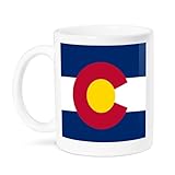 3dRose Flag of Colorado Mug, 11 oz, Ceramic