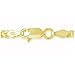 Gold Plated Curb Chain Necklace Cuban Link 3mm Italy