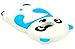 Bastex Galaxy S7 Edge Case, 3D Blue & White Silicone Panda Character Case Cover for Samsung Galaxy S7 Edge