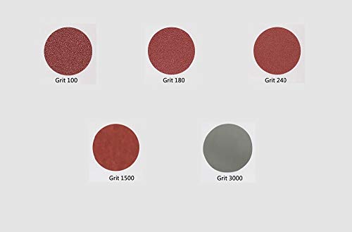 Tool Woodwork - 100pcs 25mm Sanding Discs + 1" Abrasives Hook & Loop Backer Plate + 1/8inch Shank Set For Polishing Tools