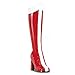 Funtasma by Pleaser Women's Halloween GOGO-305,Red/White Stretch Patent,10 M