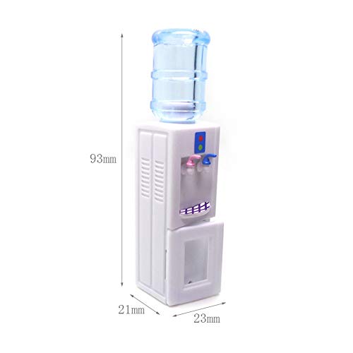 Mini Water Dispenser Miniature Life Play Scene Model for 1:12/1:6 Dollhouse Accessories and Furniture,Binory Creative Hand Crafts Birthday Gift for Boys Girls Adults,DIY Your Own Doll Play House(B)