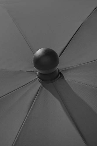 Schneider Sonnenschirm Locarno, anthrazit, 150 cm rund, 715-15, Gestell Stahl, Bespannung Polyester, 2 kg – Bild 4