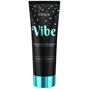 Onyx Vibe Sunbed Tanning Accelerator - Tanning Cream with No Bronzer - Extreme Silicone Emulsion - Tan Intensifier with…
