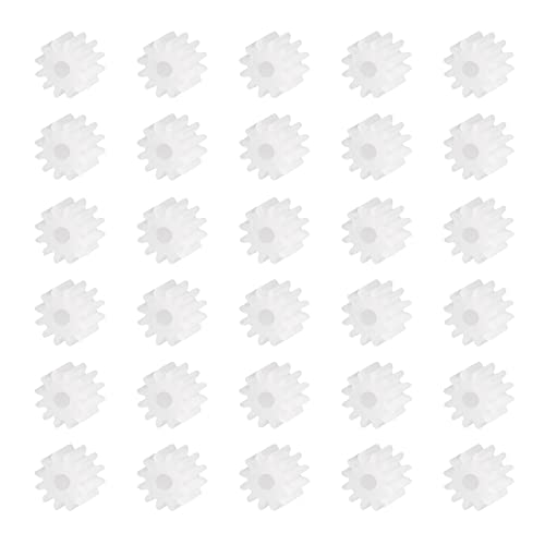 DMiotech 30 Pack 12 Teeth Plastic Gears Model 122A Reduction Gear Plastic Worm Gears for DIY Craft Subjects