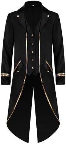 Chaqueta vintage para hombre, levita victoriana larga gótica | Bodega Aurrera en línea