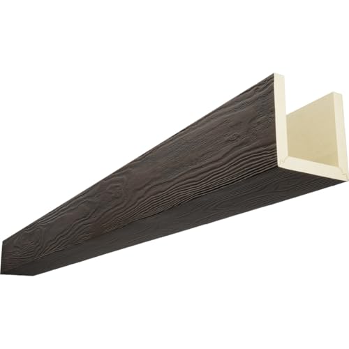 Ekena Millwork BMSD3C0040X080X144ZH 3-Sided (U Sandblasted Endurathane Faux Woo…
