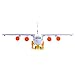 Toysery C-17 Transport Airplane Toys with LED Flashing Lights and Sounds, Bump and Go Action Plane Toy For Kids Boys and Girls (Battery Operated)
