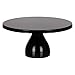 Amalfi Decor 12 Inch Cake Stand, Dessert Cupcake Pastry Candy Display Plate for Wedding Event Birthday Party, Round Modern Metal Pedestal Holder, Black