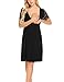 MAXMODA Womens Maternity Gowns Short Sleeve Nightgowns Lace Nursing Sleepwear Breastfeeding Nightshirts, S-XXL