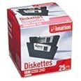 3.5" Floppy Diskettes, IBM-Formatted, DS/HD, 25/Pack