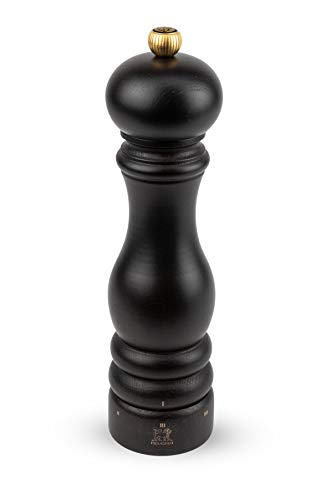 PEUGEOT - Paris uSelect 22 cm Pepper Mill - 6 Predefined Grind Settings - Made with PEFC Certified Wood - Made in France - Chocolate Colour