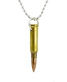 Brass Bullet Necklace 0.308 Mm Full Metal Punk Jacket