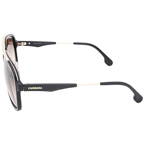 Carrera Men's Ca133s Aviator Sunglasses, Black Gold/Brown Gradient, 57 mm
