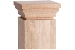 HOUSE OF FORGINGS Red Oak Cove CAP-4000 - Top Cap for 3-1/4" Wood Newel Posts