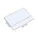BLUECELL 25PCS Clear Color Plastic Shelves Wire Shelf Price Label Holder Merchandise Sign Display Holder