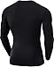 TSLA Men's Thermal Wintergear Compression Baselayer Long Sleeve Top, Thermal Athletic(yud34) - Black, 3X-Small