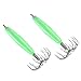 FLAMEER 4pcs Shrimp Prawn Fishing Lures Squid Jigs Hooks Freshwater Saltwater Bait