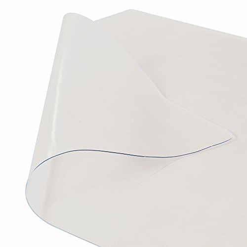 Azadx Office/Home Desk Chair Mat PVC Dull Polish Chairmat Protection Floor Mat 36" X 48" for Hard Floors ,Multi-purpose Floor Protector,Transparent (48" X 48" Rectangle) - Thumbnail 5