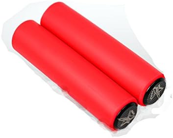 High Density handlebar Silica gel/foam silicone sponge mountain bike Grips of XC/AM lightweight antiskid super soft (red)