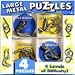 Chunky Metal Brain Teaser Puzzles _ Set of 4
