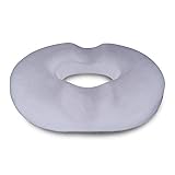 Orthopedic Donut Seat Cushion Pillow Memory Foam - Contoured Luxury Comfort, Pain Relief for Hemorrhoids, Prostate, Pregnancy, Post Natal Sciatica Coccyx, Surgery & Relieves Tailbone Pressure Dr Flink
