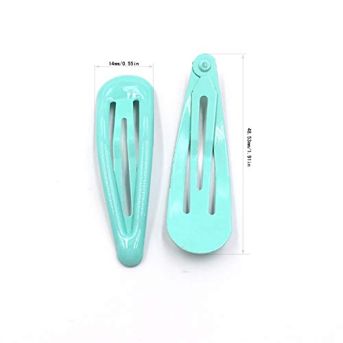 Art&Beauty 10 Pairs Colorful Assorted Color Glossy Snap Prong Clips Bendy Hair Clips Barrettes for Ladies Girls Women Adults Hair Bows