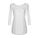 Blooming Jelly Women's Vintage Crochet Lace Blouse Tops Embroidery Shirt
