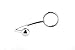 Stainless Steel Metal Anal Hook with Penis Ring for Male, Anal Plug,Penis Chastity Lock,Fetish Cock Ring (50mm)