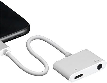 SUMDY Iphone 7 Adapter,Lightning to 3.5mm Headphone Jack Adapter,iPhone 7 Plus Earphone Adapter,for iPhone 7/7 Plus Charging and Listening Music,for IOS 11
