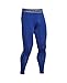 Under Armour Men's HeatGear Armour Compression Leggings, Royal/Steel, Medium