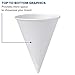 Solo 6R-2050 6 oz White Paper Cone Cups (Case of 5000)
