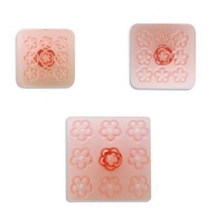 JEM Multiple Daisy Blossom Fondant Cutters, for Cake Decorating, Set of 3